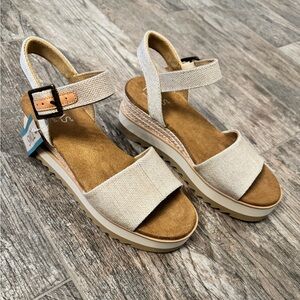 TOMS Diana Canvas Platform Wedge